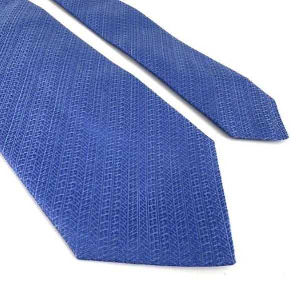 NWT Dunhill Men's 100% Mulberry Silk Jacquard Made In Italy Neck Tie Light Blue - Picture 2 of 8